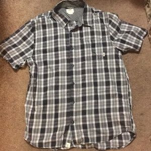 men's button up plaid shirt